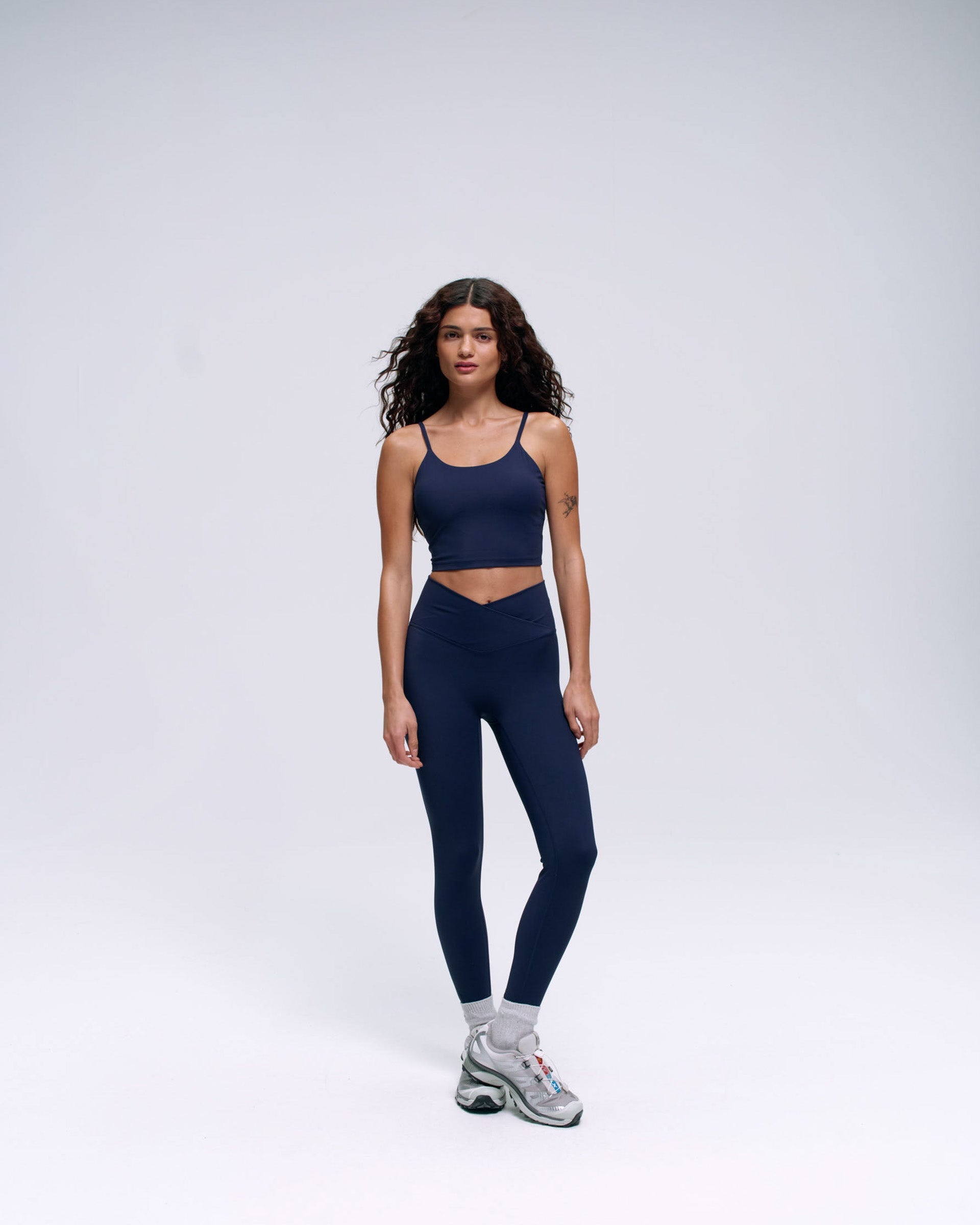 Ultimate Wrap Over Leggings - Navy Blue