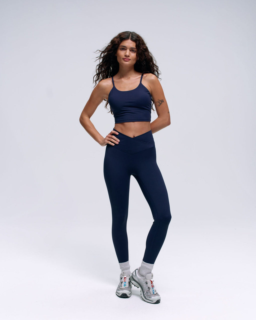 Ultimate Wrap Over Leggings - Navy Blue