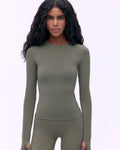 Ultimate Long Sleeve Top - Olive Green