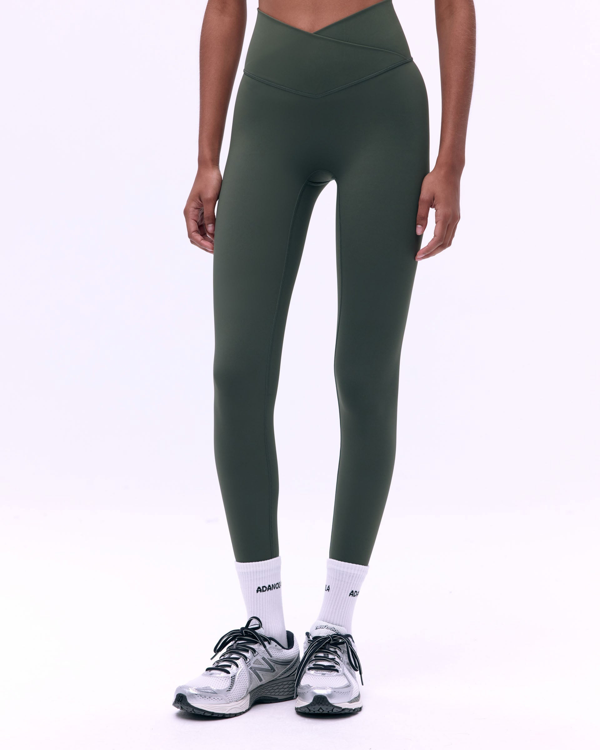 Ultimate Wrap Over Leggings - Dark Olive