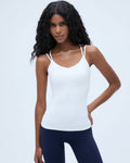 Ultimate Double Strap Tank Top - White