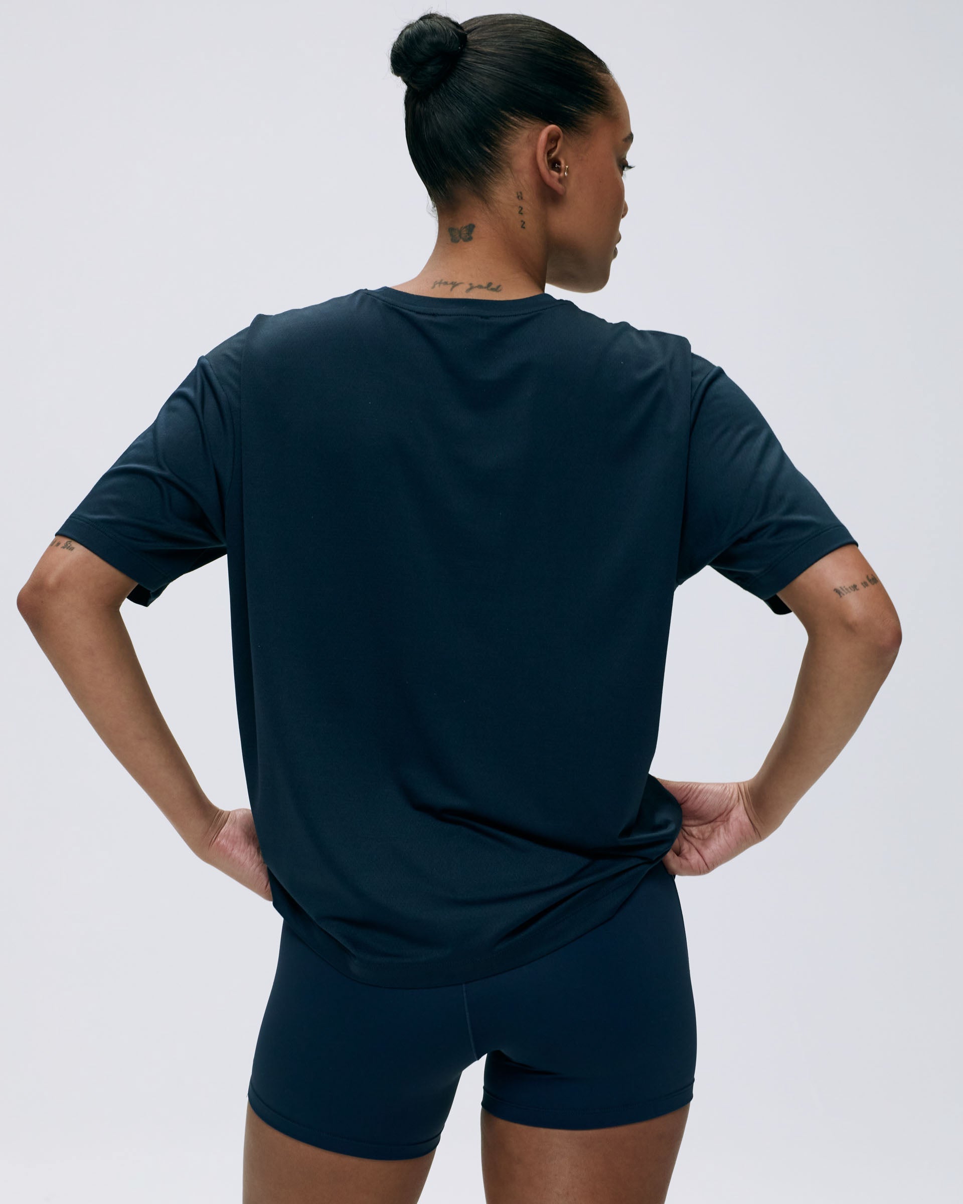 Mesh Active T-Shirt - Navy Blue