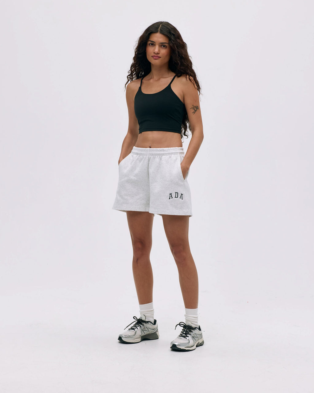 ADA Sweat Shorts - Light Grey Melange