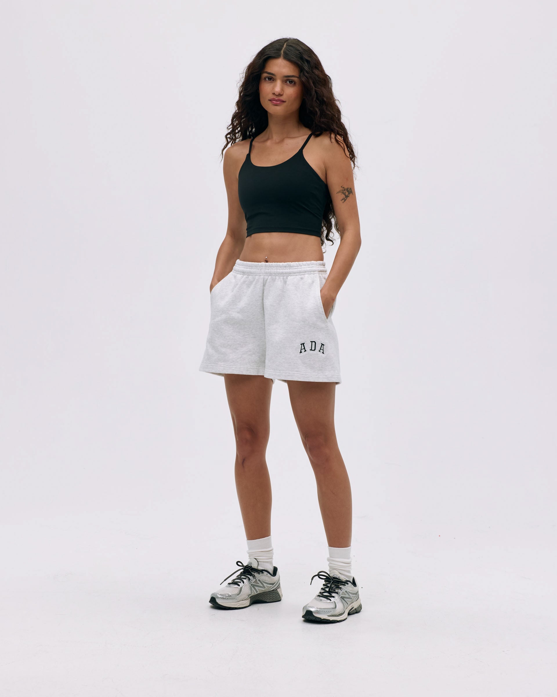 ADA Sweat Shorts - Light Grey Melange
