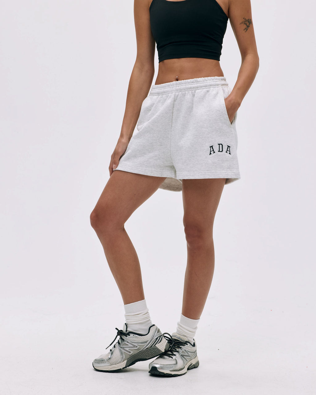 ADA Sweat Shorts - Light Grey Melange
