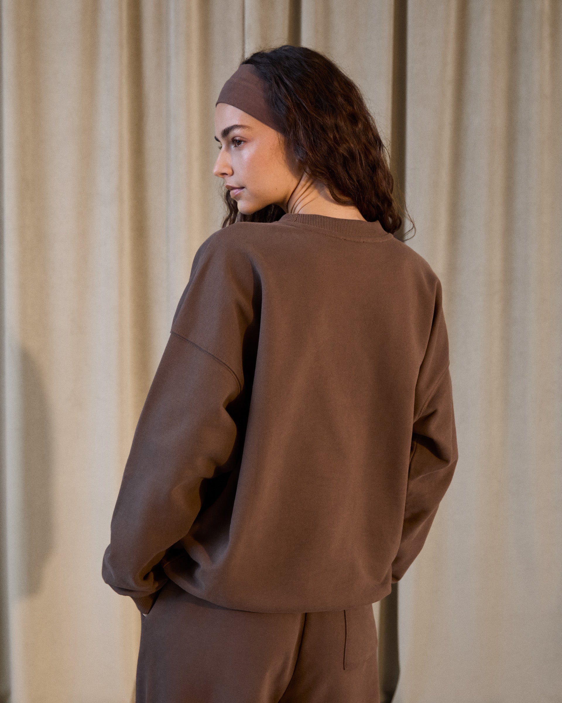Studio Oversized Sweatshirt - Mocha Brown
