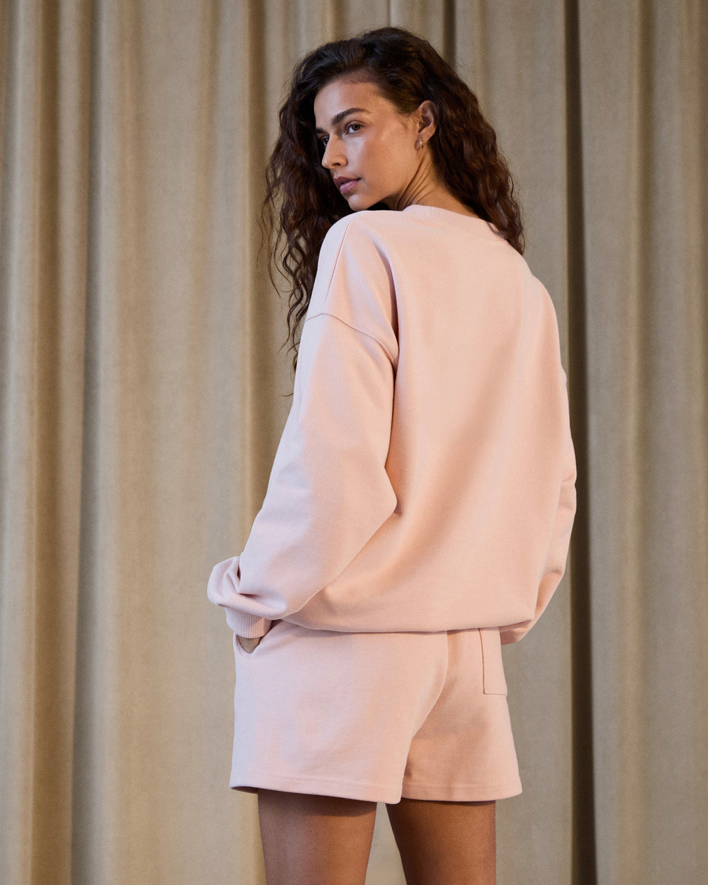 Classics Oversized Sweatshirt - Blush Pink/Marshmallow White