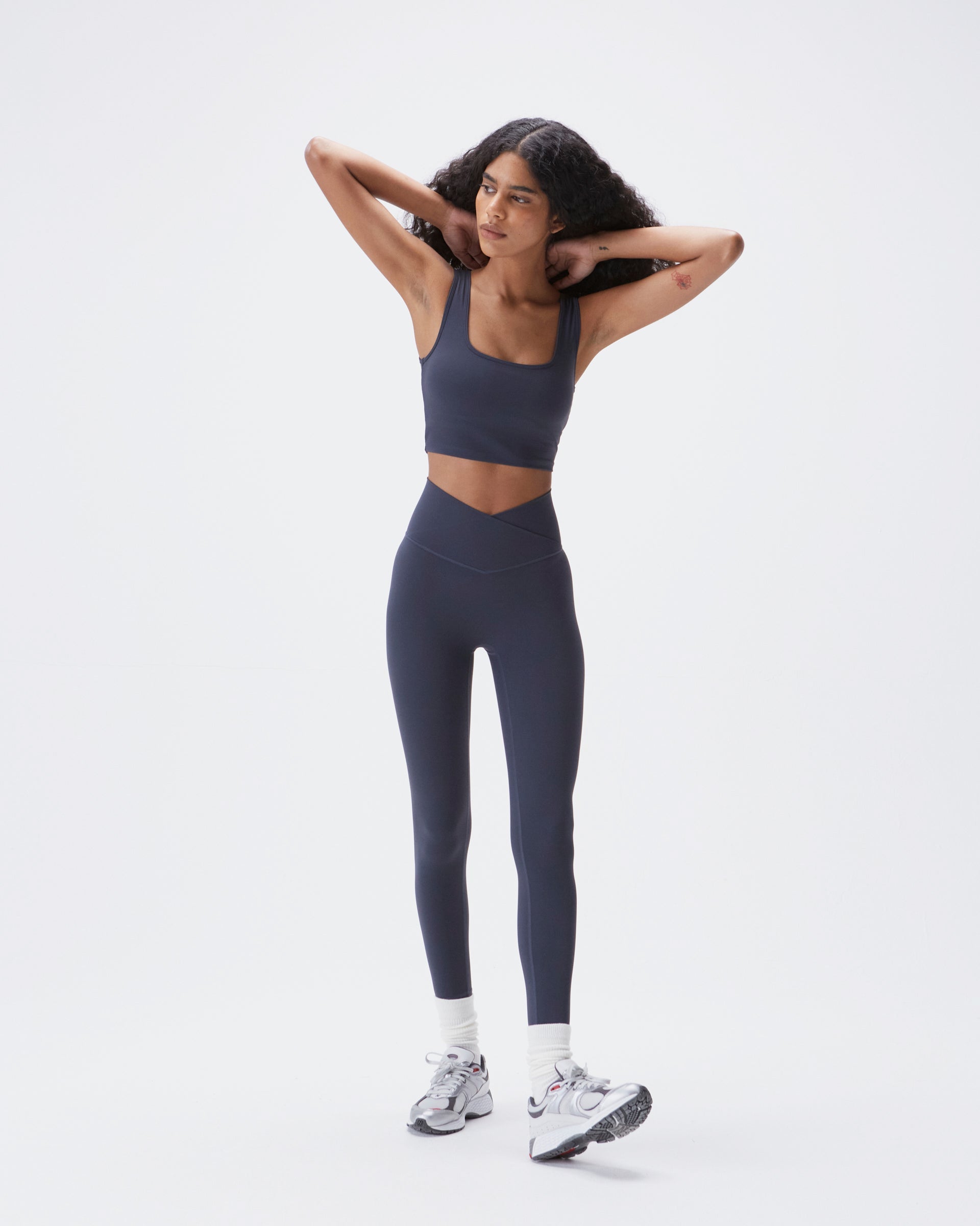 Ultimate Wrap Over Leggings - Midnight Blue