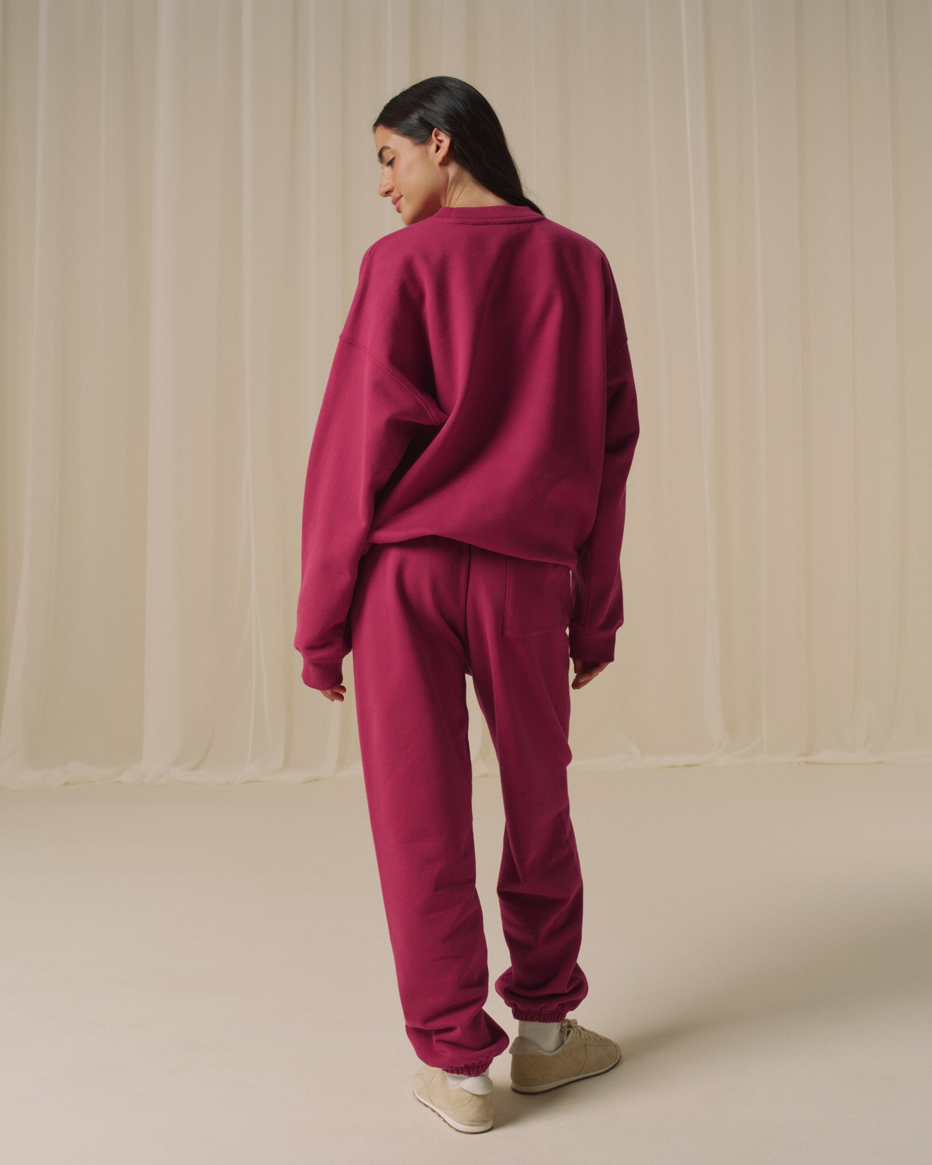 Movement Oversized Sweatshirt - Berry Red