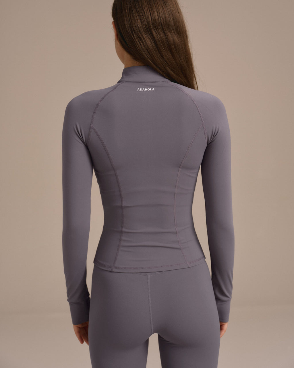Ultimate Long Sleeve Zip Up Top - Dark Grey