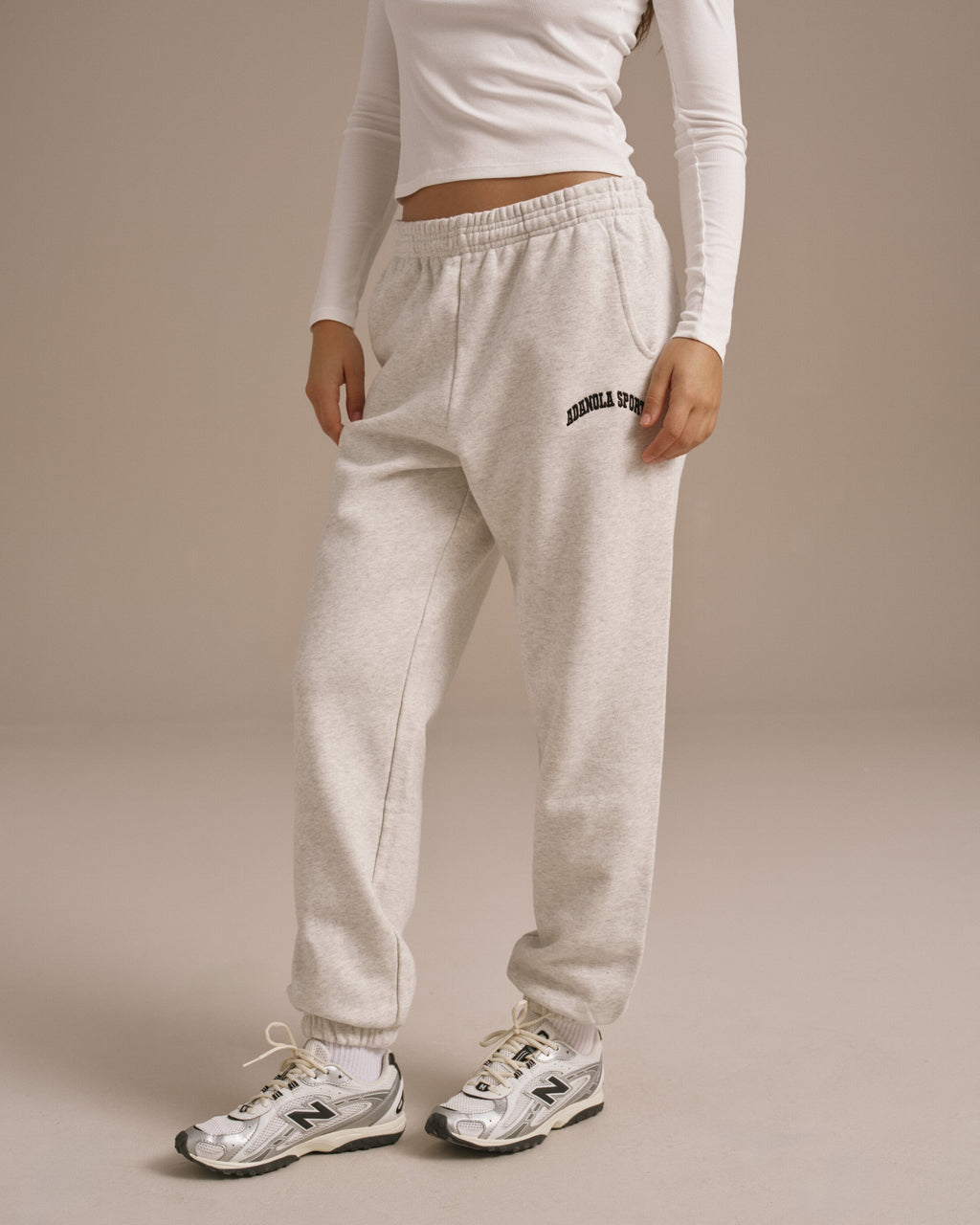 AS Sweatpants - Light Grey Melange