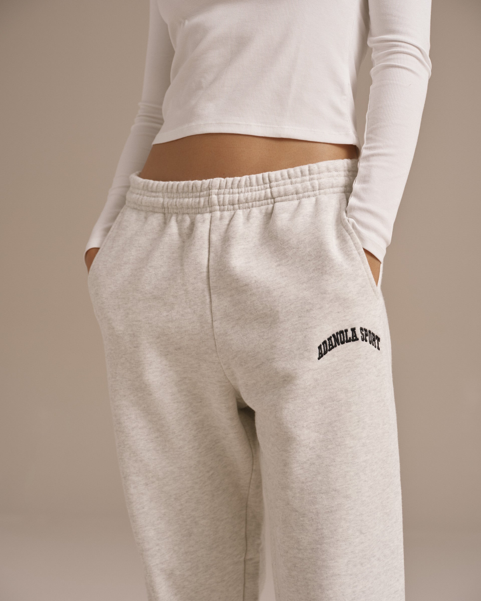 AS Sweatpants - Light Grey Melange