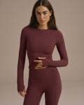 Ultimate Long Sleeve Top - Burgundy