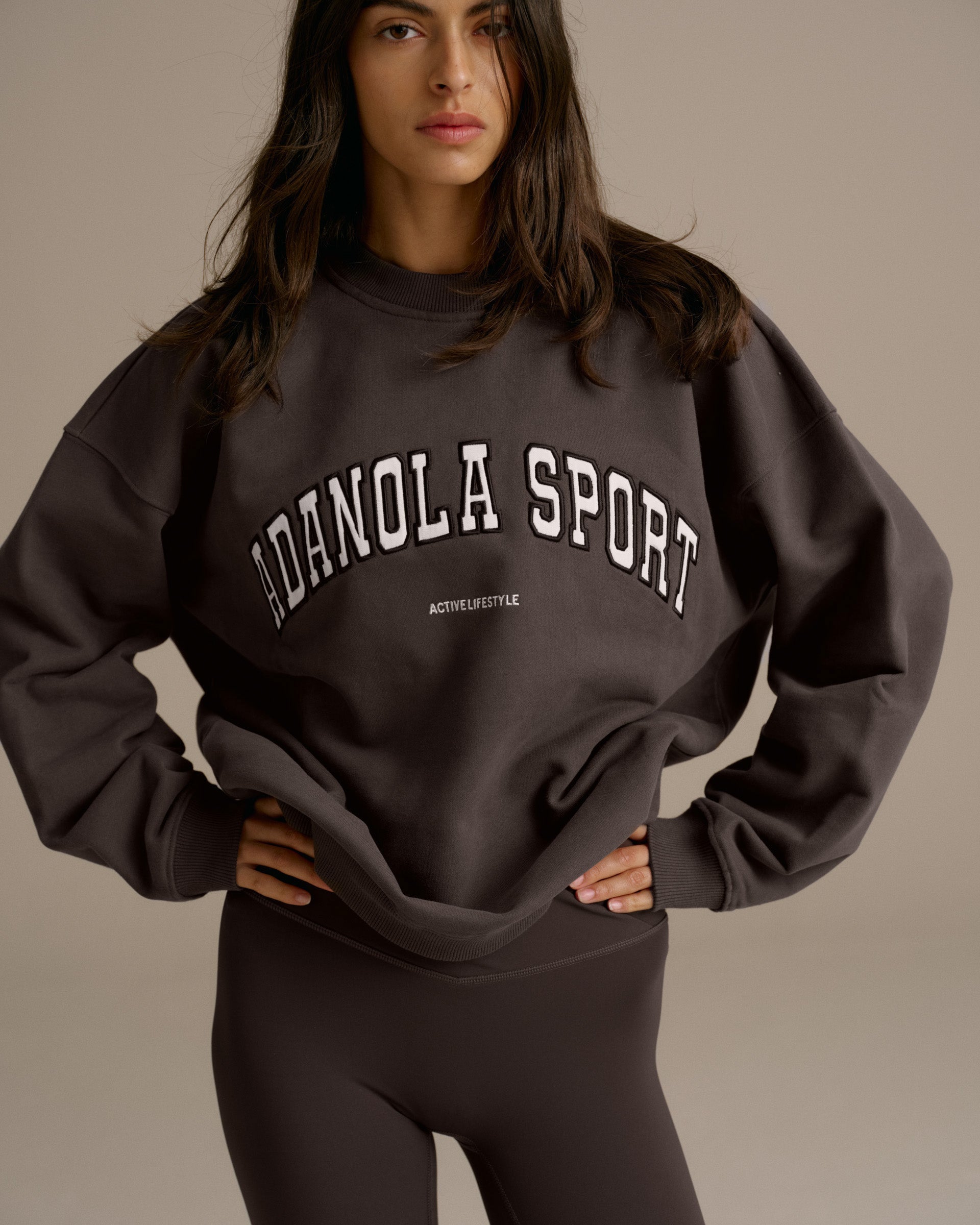 AS Oversized Sweatshirt - Coffee Bean