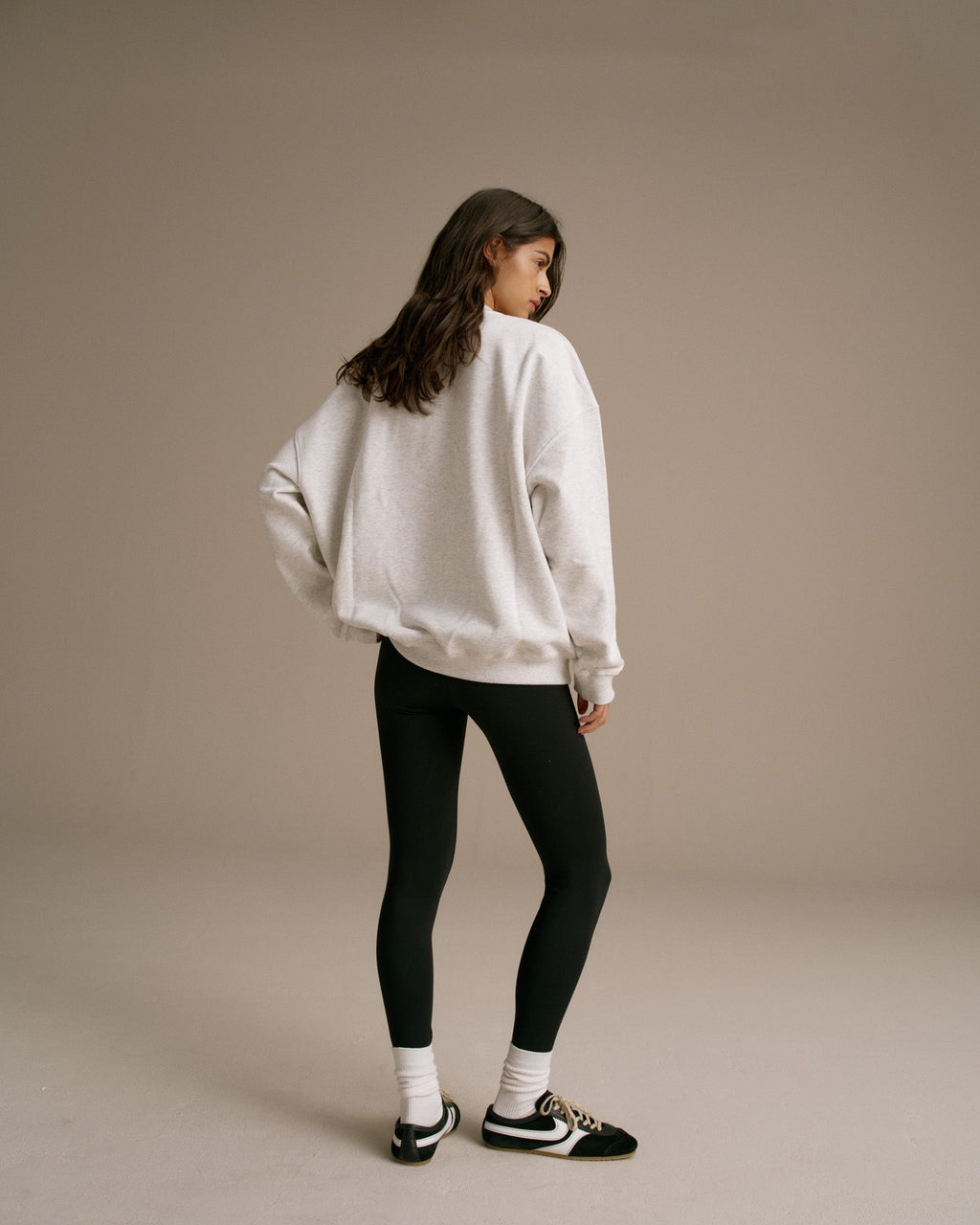 AS Oversized Sweatshirt - Light Grey Melange