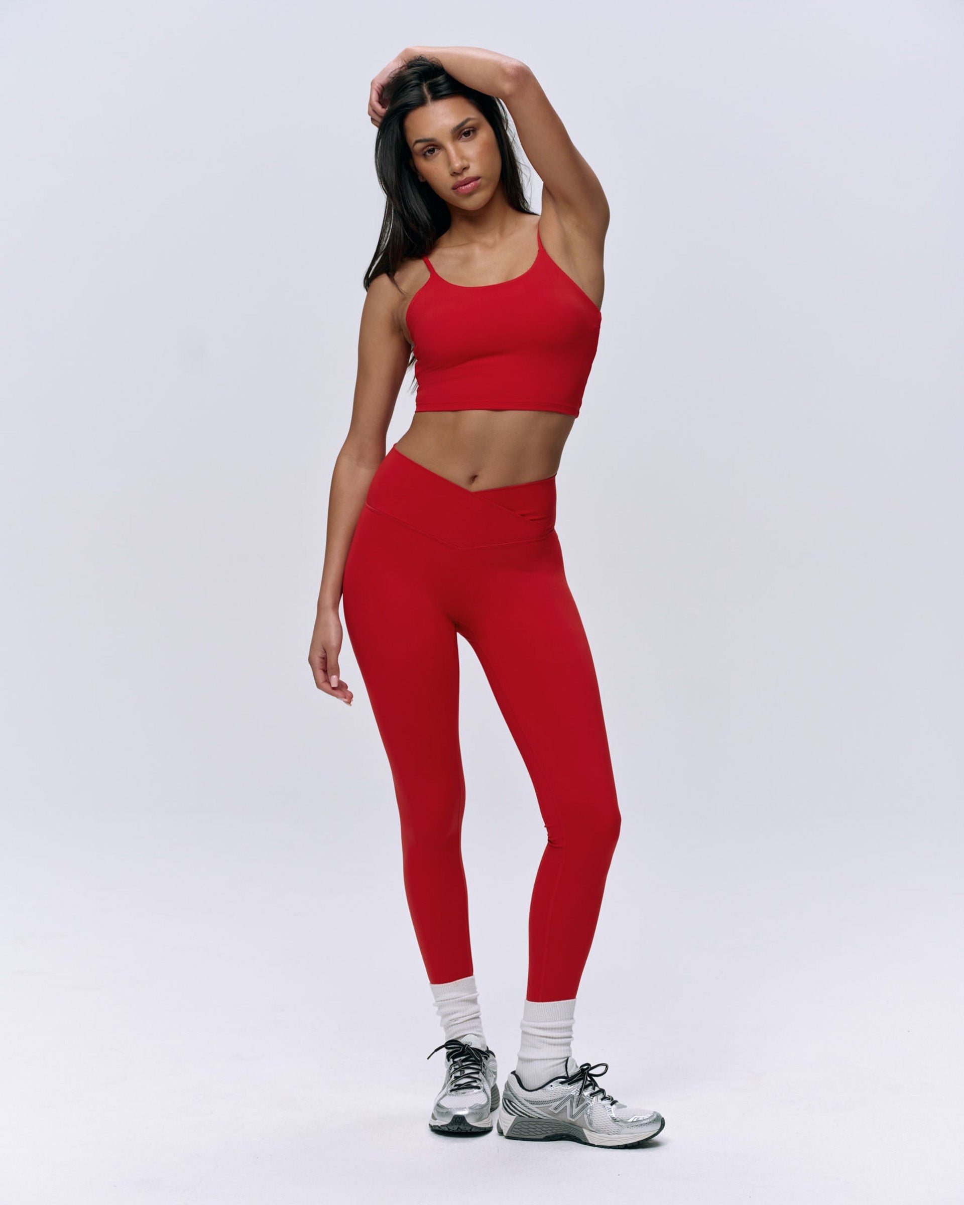 Ultimate Wrap Over Legging - Classic Red