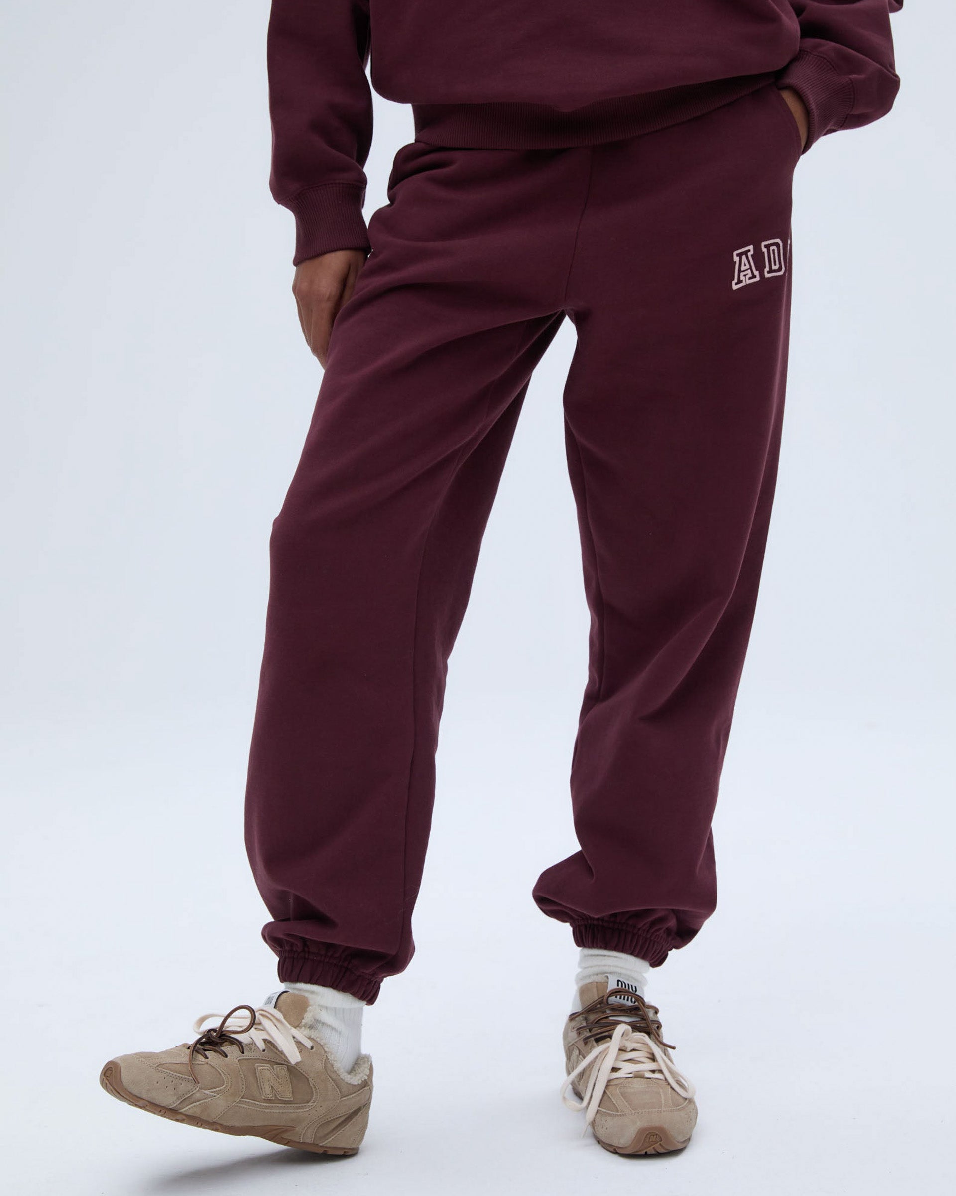 ADA Sweatpants - Burgundy