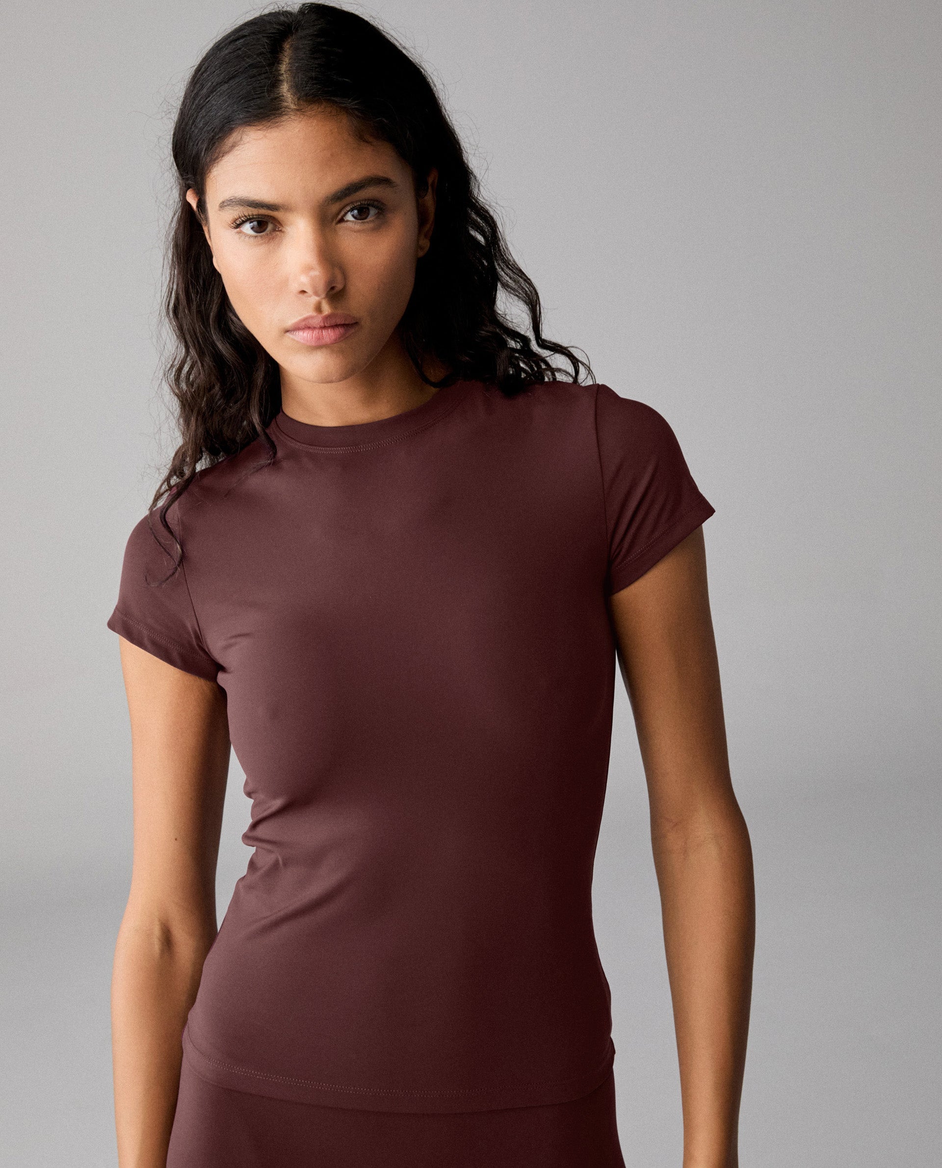 Ultimate Short Sleeve Top - Burgundy